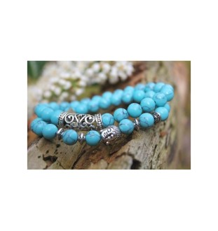 Turquoise bead yoga bracelets – protection, energy and style combined