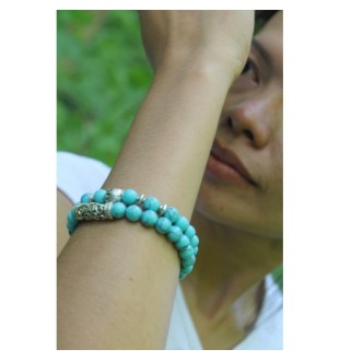 Turquoise bead yoga bracelets – protection, energy and style combined