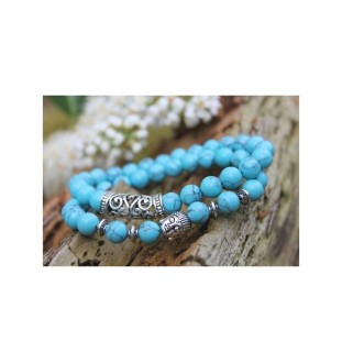 Turquoise bead yoga bracelets – protection, energy and style combined