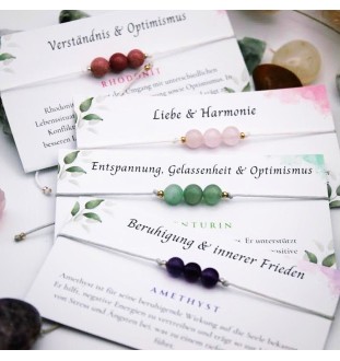 Personalisiertes Rosenquarz Perlenarmband – Liebe & Harmonie für Dich!