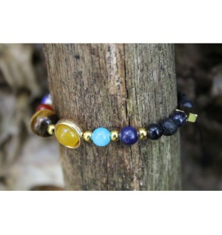 Solar System Bracelet made of Lava Stone – Spiritual Jewelry