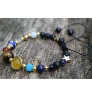 Solar System Bracelet made of Lava Stone – Spiritual Jewelry