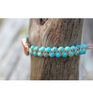 Turquoise Bracelet Heart Shape – Passion, Protection and Inner Peace