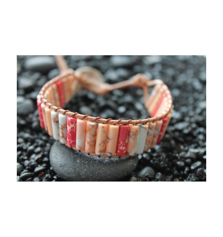 Sea Sediment Jasper Bracelet – Spiritual Support & Elegant Design