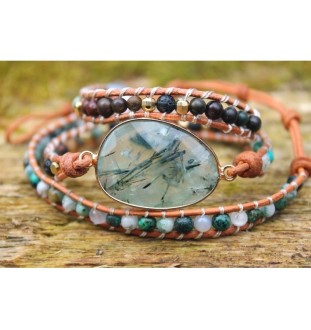 Amazonite wrap bracelet for harmony and balance