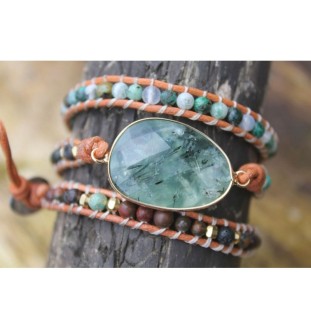 Amazonite wrap bracelet for harmony and balance