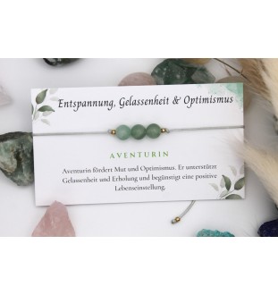 Personalisiertes Edelstein Armband- Aventurin