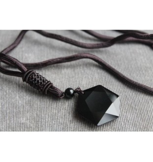 Geheimnisvolle Obsidian-Kette – Schutz, Freude & spirituelle Balance