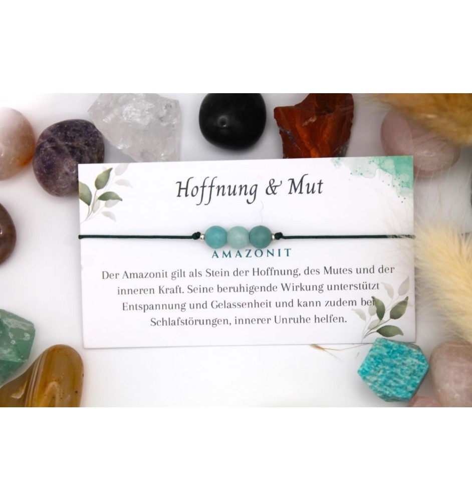 Personalized Gemstone Bracelet- Amazonite