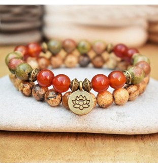 Jasper yoga bracelets – stylish combination with spiritual effect