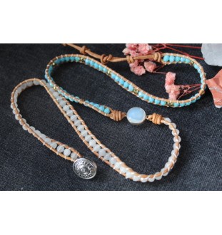 Three Layer Opal Wrap Bracelet – Natural, Adjustable & Inspiring