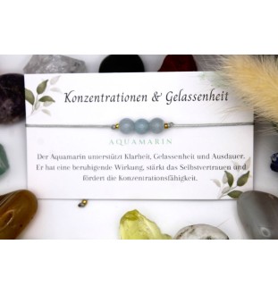 Personalisiertes Edelstein Armband- Aquamarin