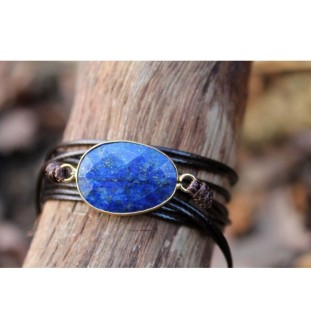 Lapislazuli Edles Wickelarmband – Wahrheit & Selbstbewusstsein