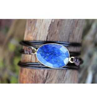 Lapislazuli Edles Wickelarmband – Wahrheit & Selbstbewusstsein