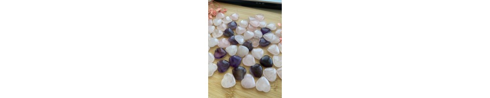 Rosenquarz & Amethyst Herzsteine – Heilsteine für Herz & Seele